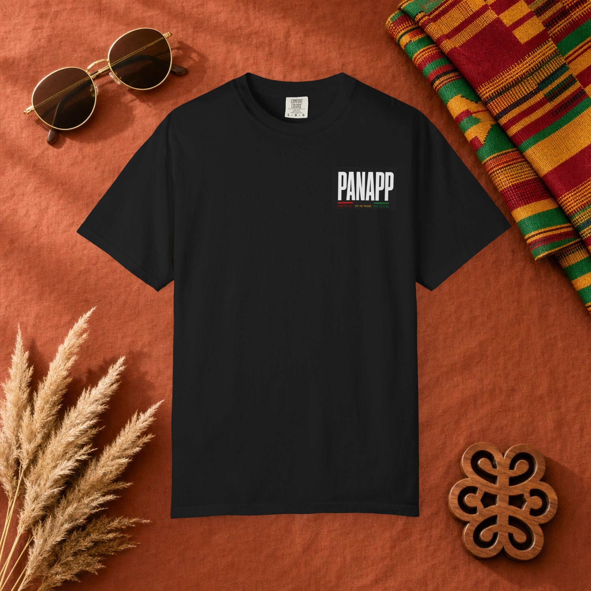 PANAPP Graphic T-Shirt — Bold Logo Tee with Pan-African Colors