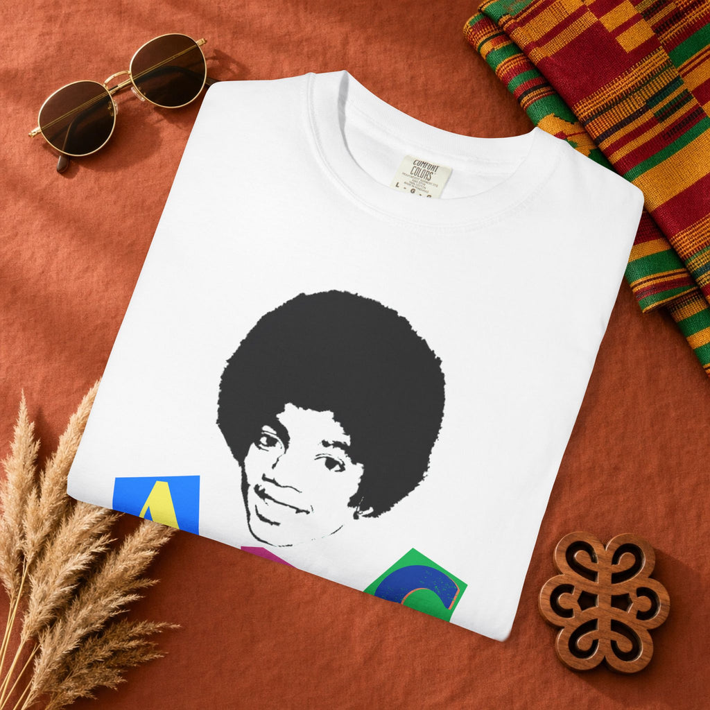A B C , 1, 2, 3 Unisex Garment-Dyed T-shirt