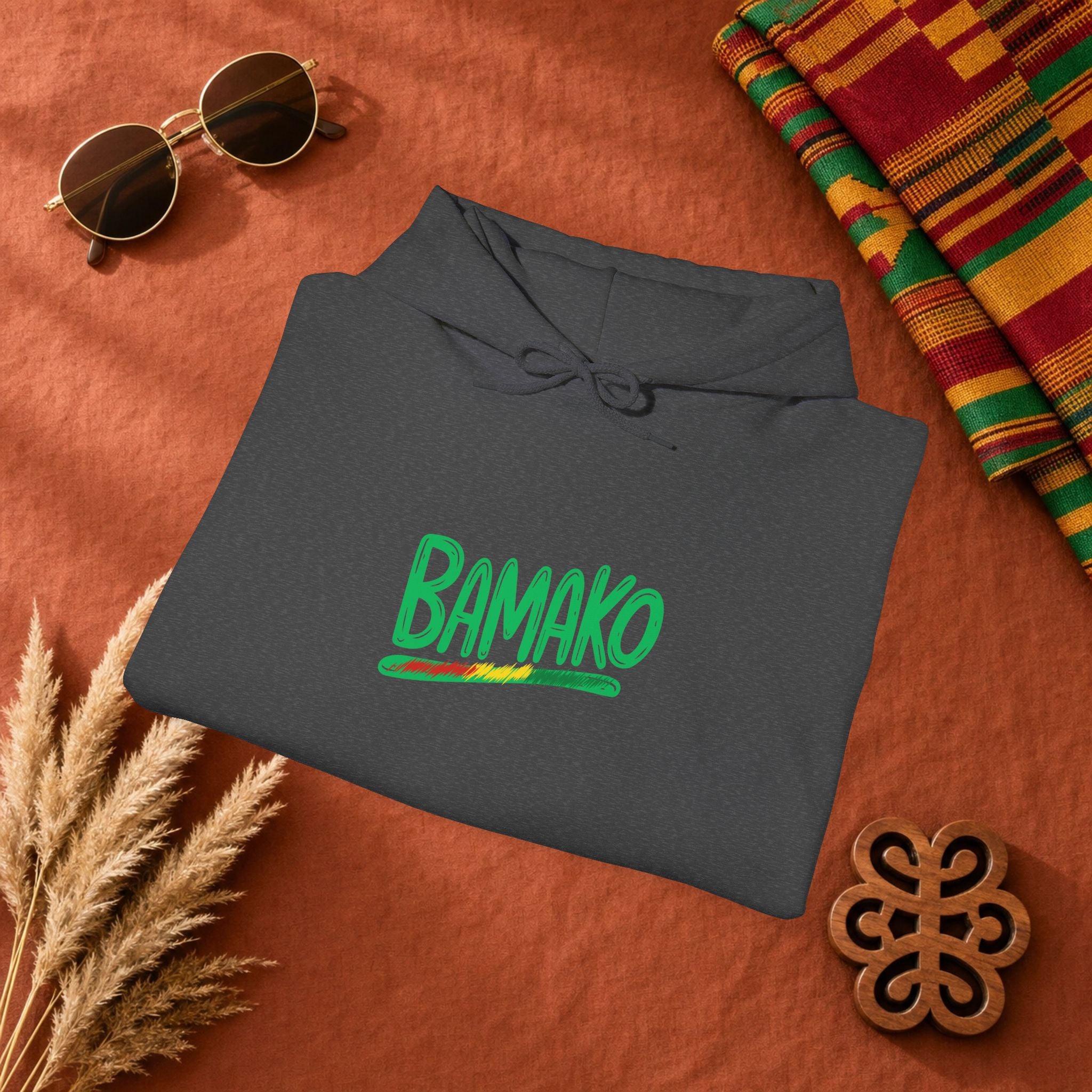 Bamako Graphic Hoodie — Stylish West African City Name Pullover