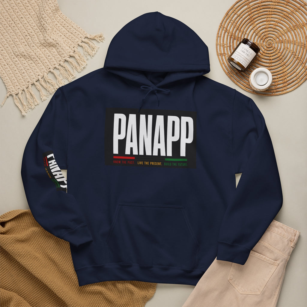 PANAPP Graphic Hoodie — Pan-African Apparel Pullover with Sleeve Logo